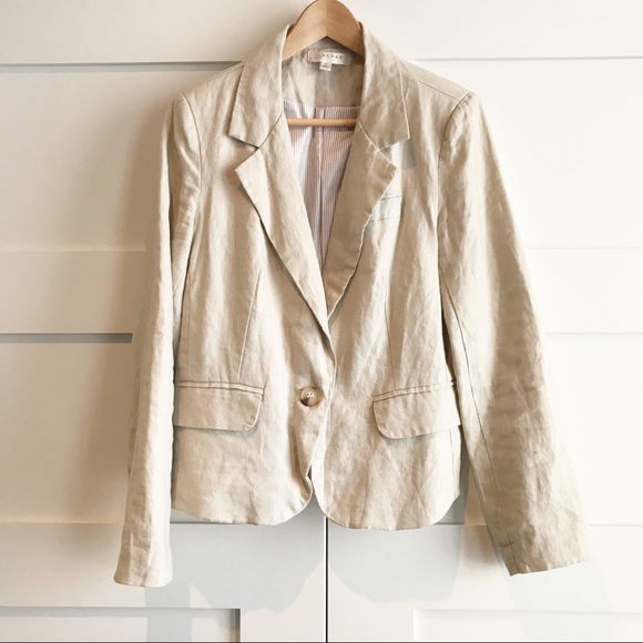 Kenar linen boyfriend blazer